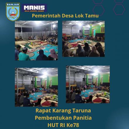 Album : RAPAT KARANG TARUNA PEMBENTUKAN  PANITIA HUT RI KE